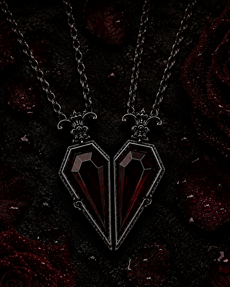 Love You To Death Necklace Set